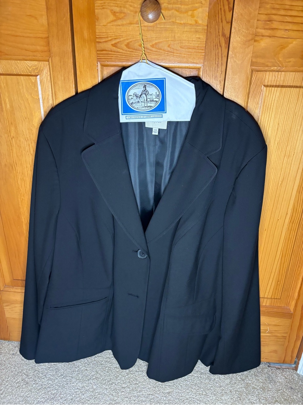 Sejour Black Women's Single-Button Blazer